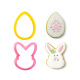 Cookie Cutters – Egg and Bunny Head - Decora