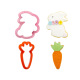 Cookie cutter – rabbit and carrot – Decora