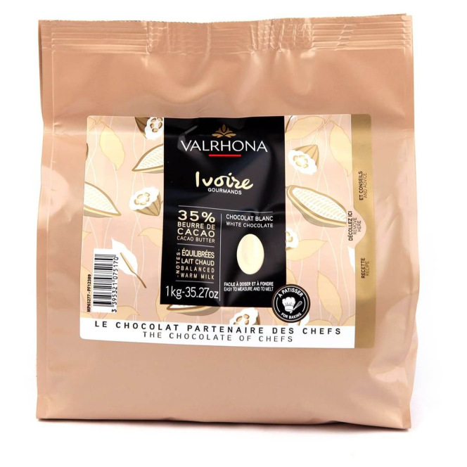 Witte chocolade – Ivoir 35% - Valrhona