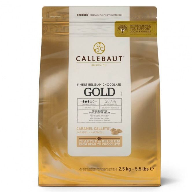 Karamelchocolade – Gold 30,4% - Callebaut
