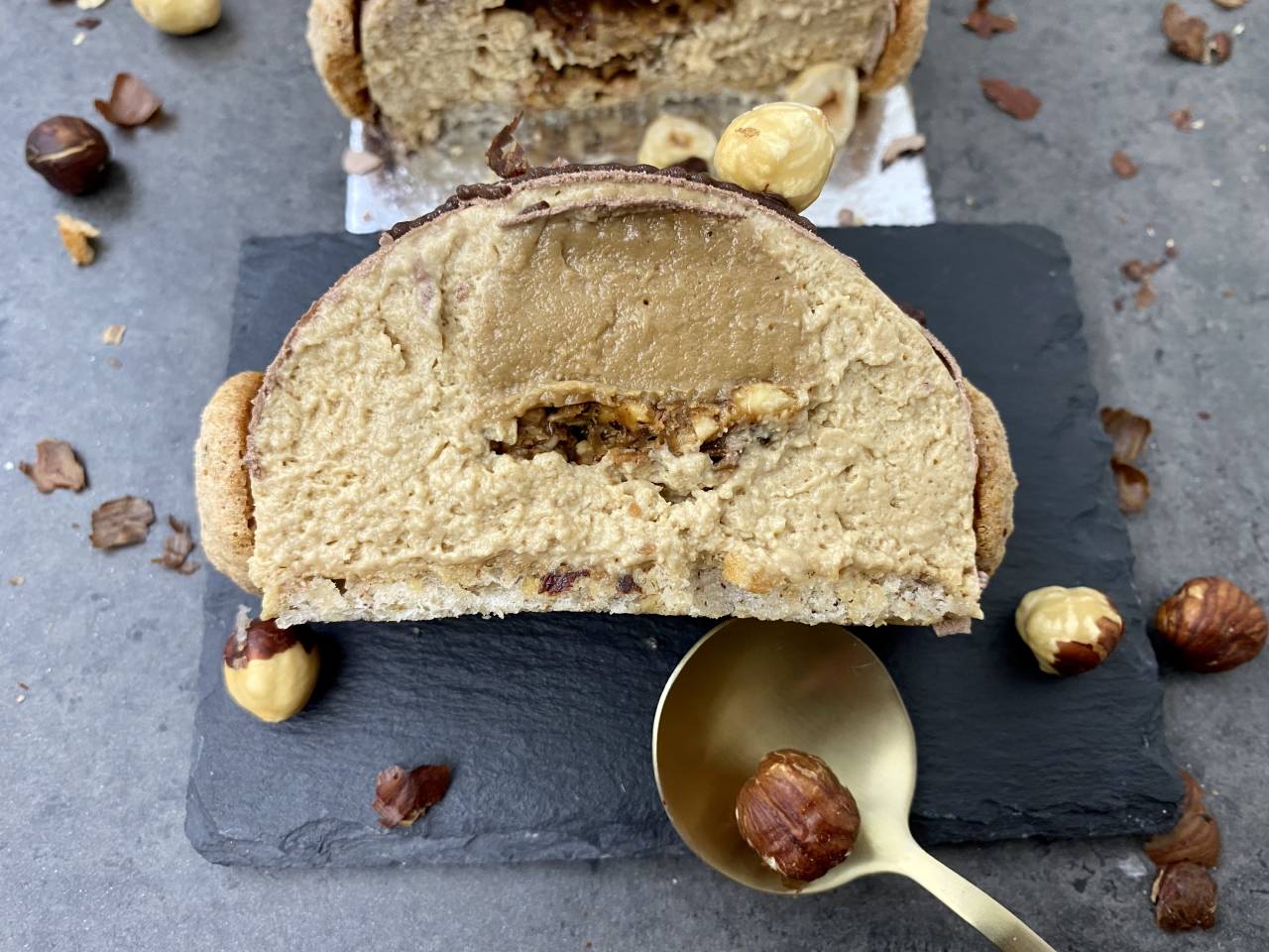 Buche praliné noisette 100% fait maison