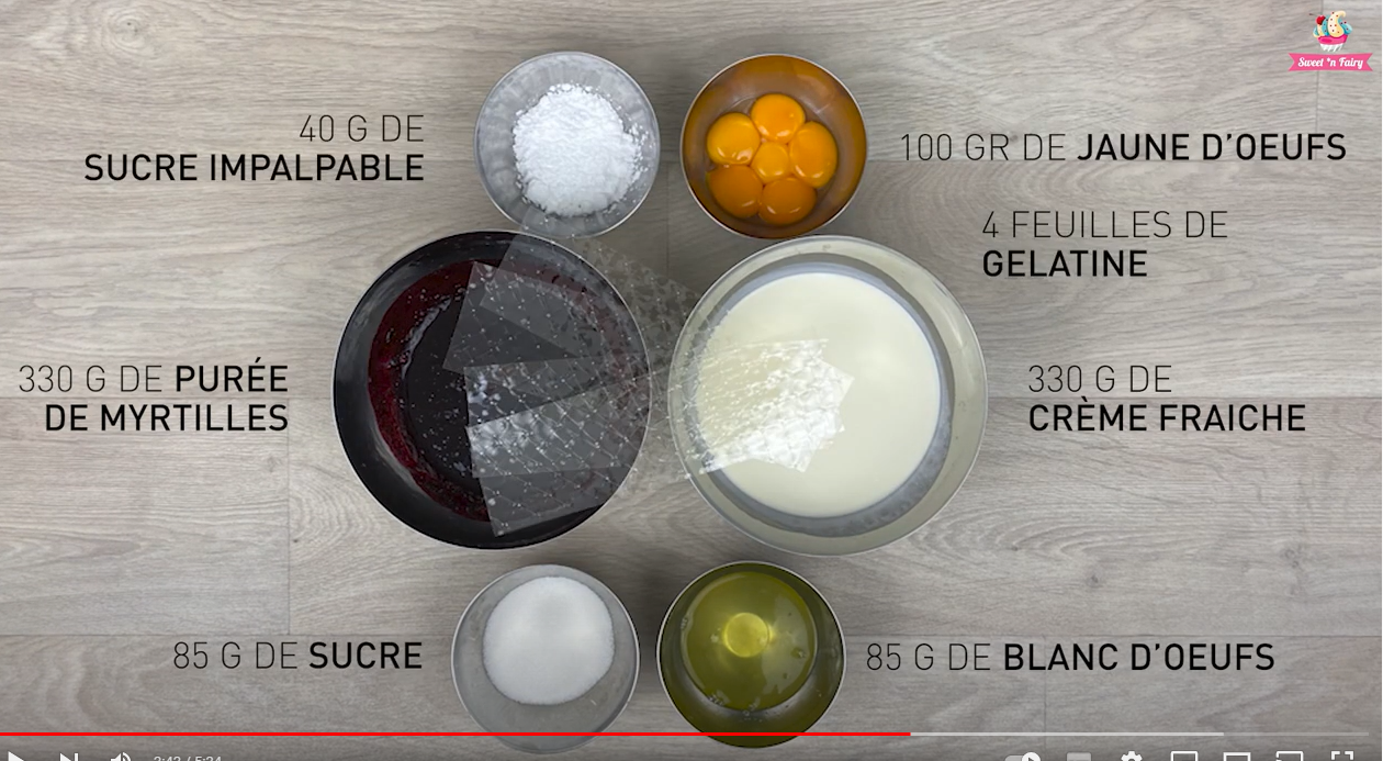Mousse myrtille