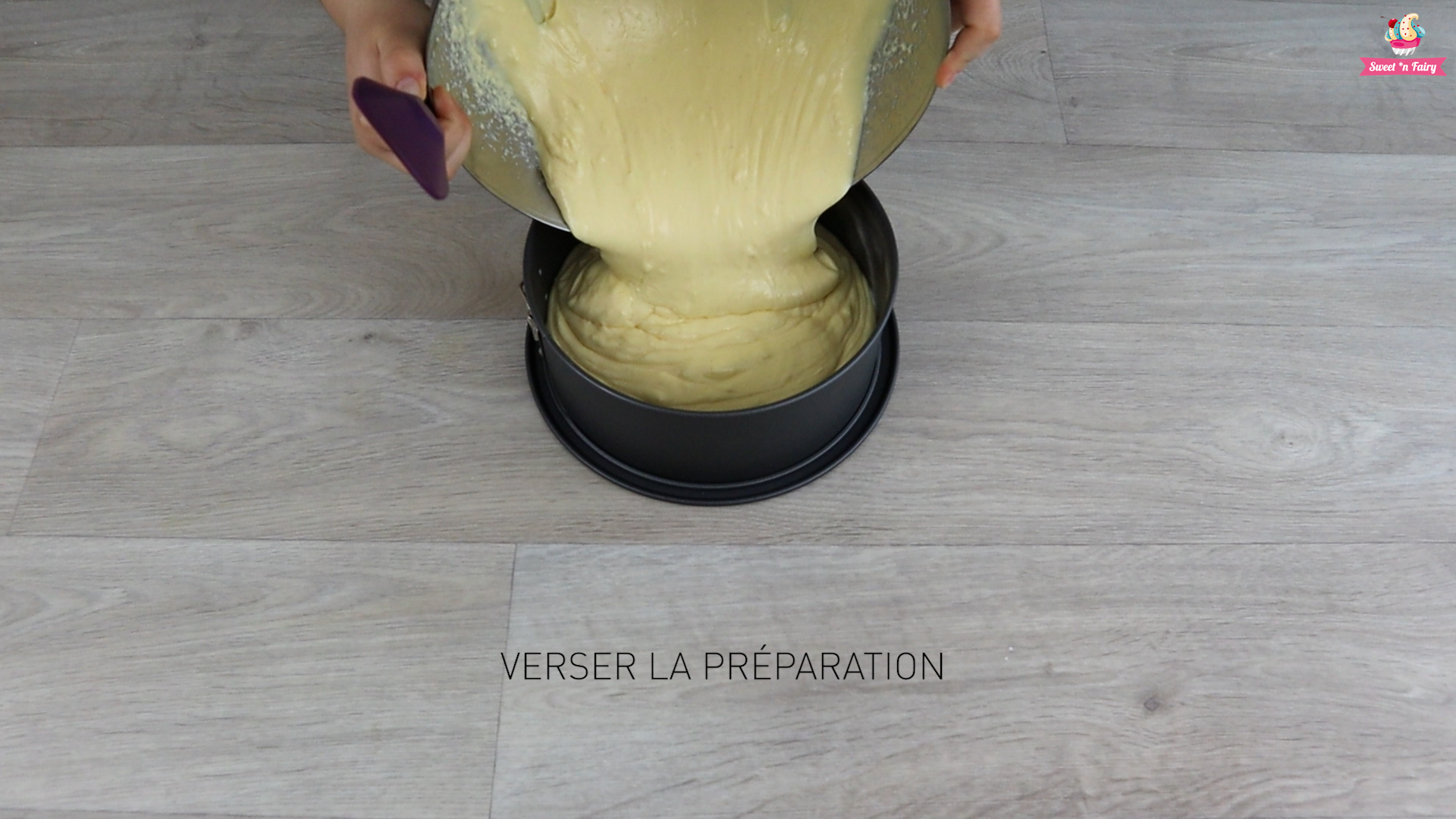 Versez la préparation